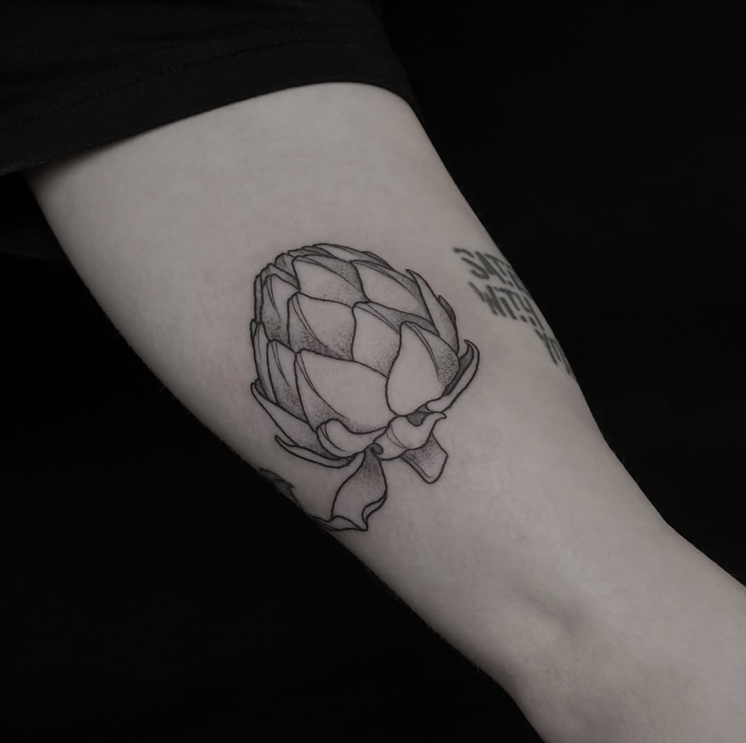 Tattoo by @treehuggertattoos — illustrative, black_and_grey