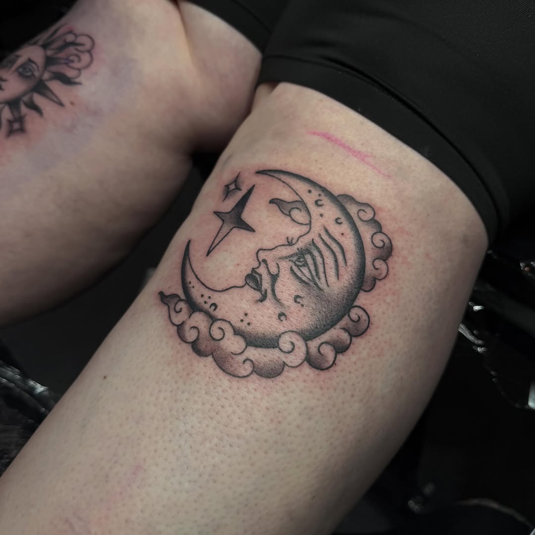 Tattoo by @stephhudsontattoo โ black_and_grey, illustrative