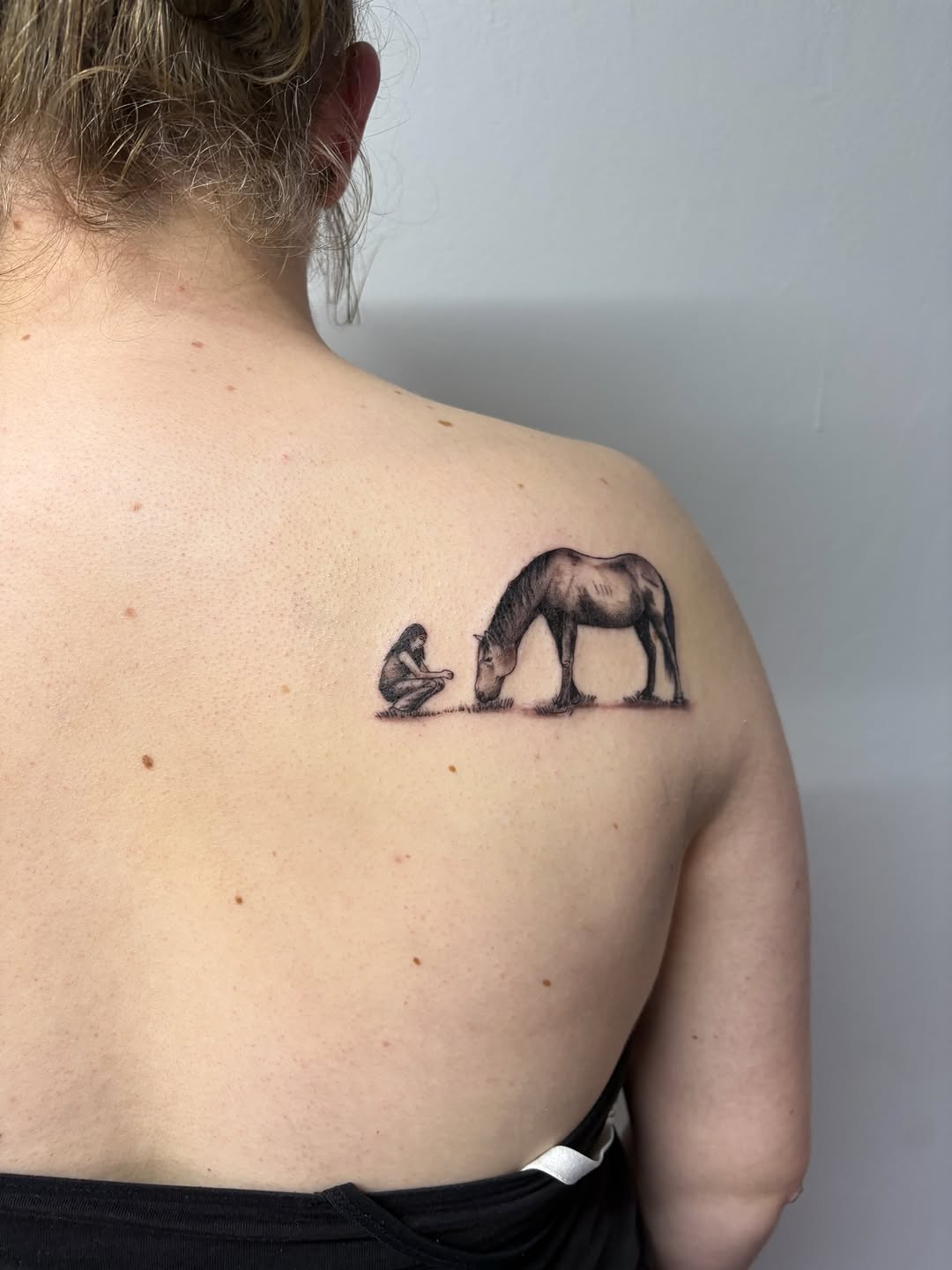 Tattoo by @artbyaimeedaniels — black_and_grey