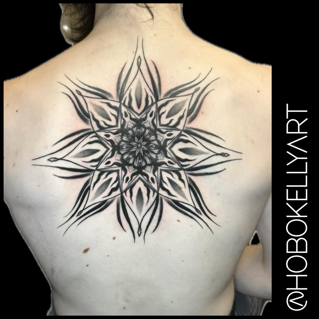 Tattoo by @hobokellyart โ geometric, ornamental