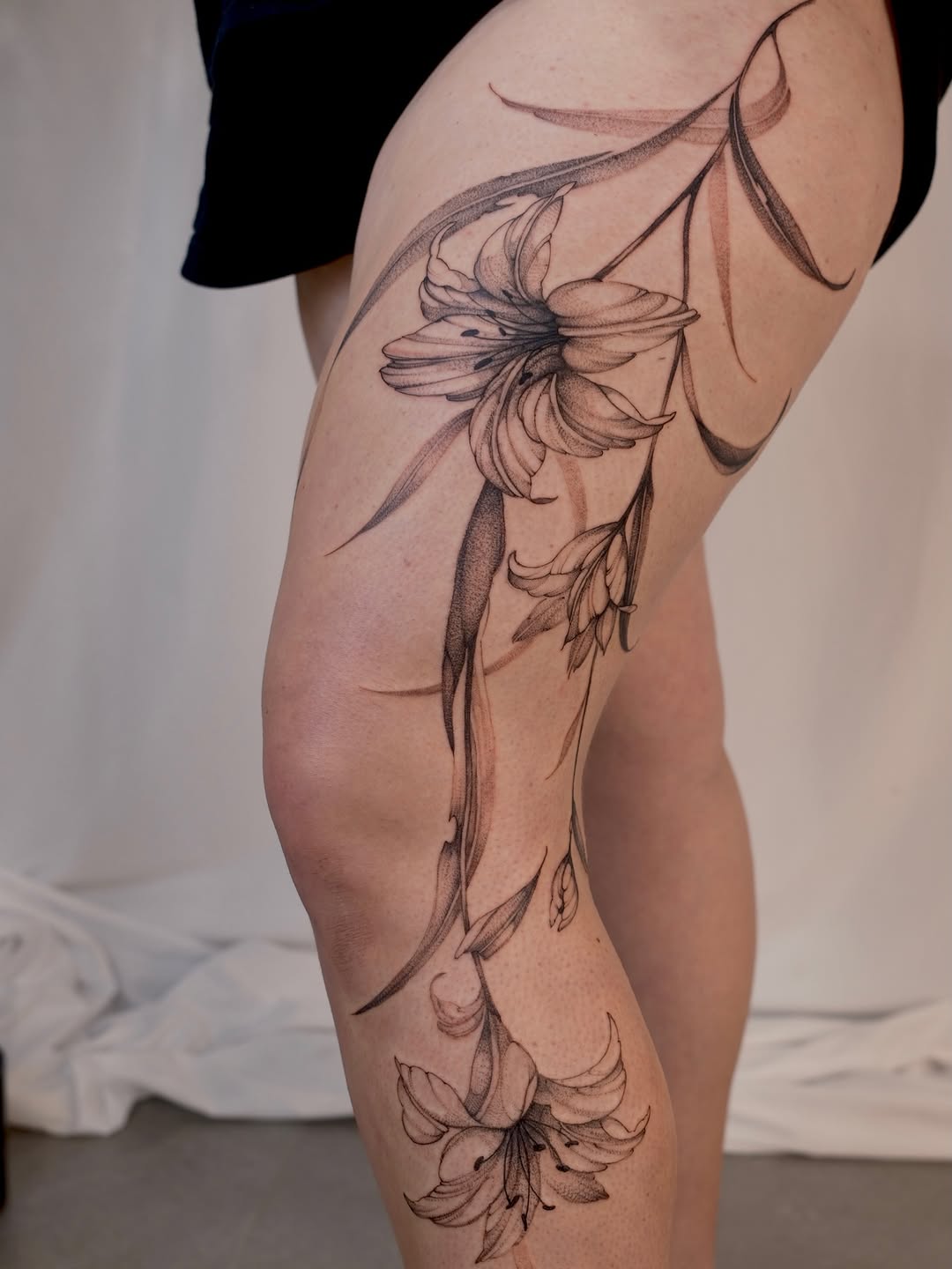 Tattoo by @joyxtattoo — illustrative, black_and_grey