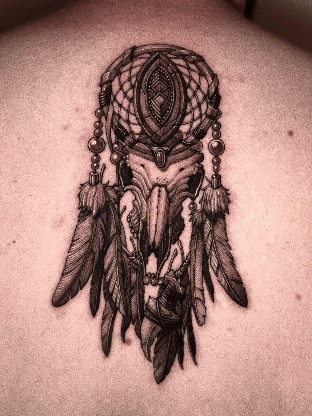 Tattoo by @wonsoong_blk — black_and_grey, dotwork