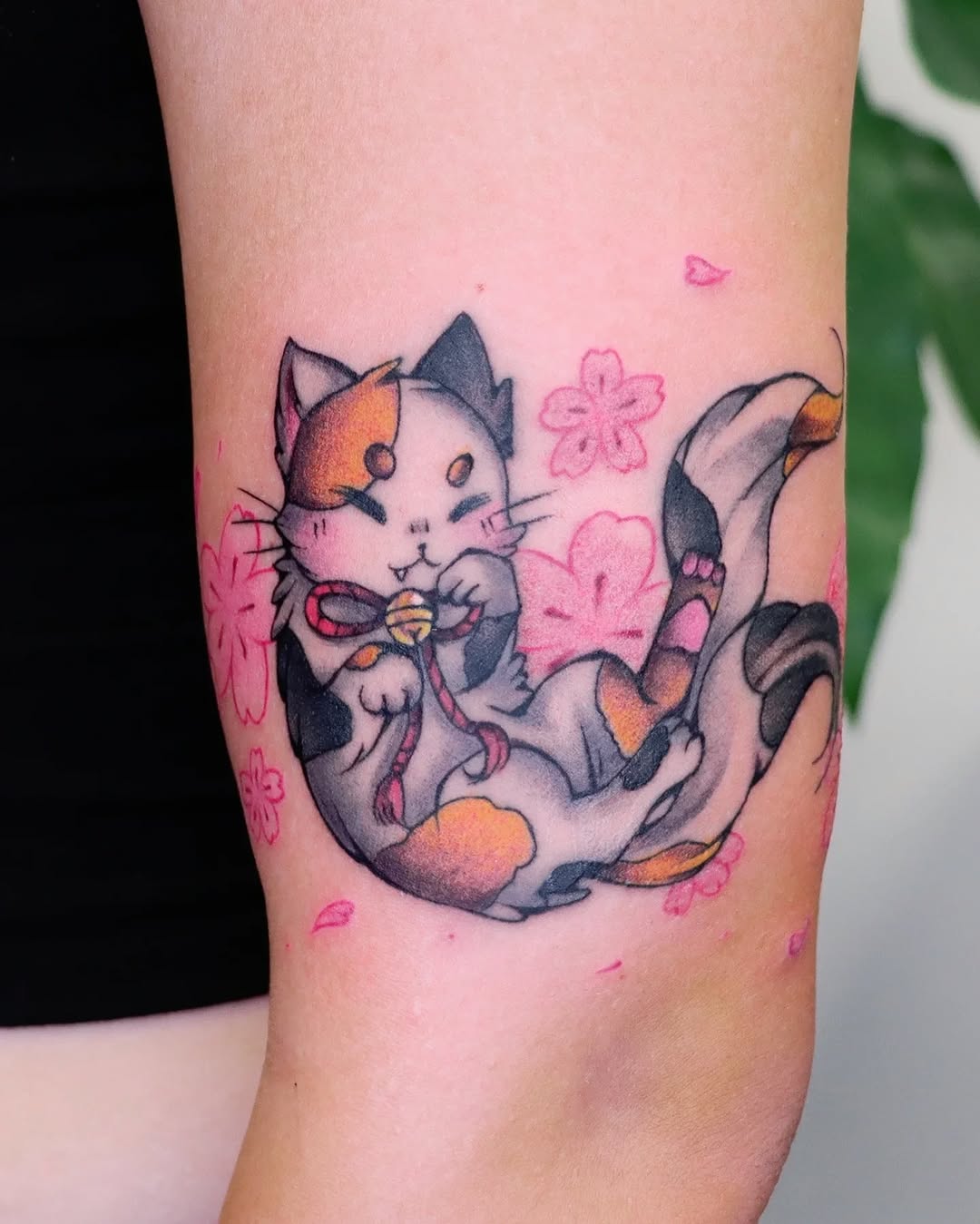 Tattoo by @cats.inks โ new_school, anime