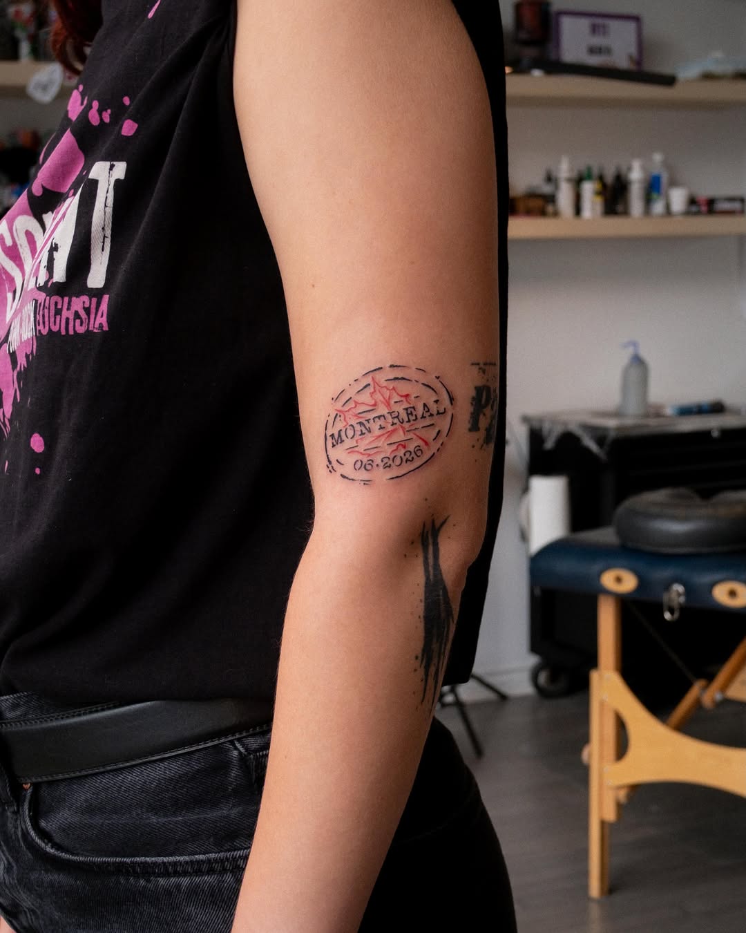 Tattoo by @julinestattoo — lettering_script, fine_line