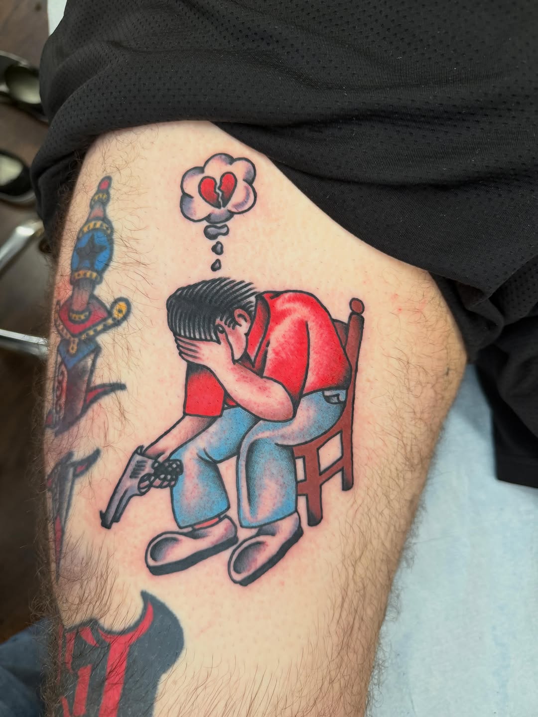 Tattoo by @tattoosbyatom — american_traditional, illustrative