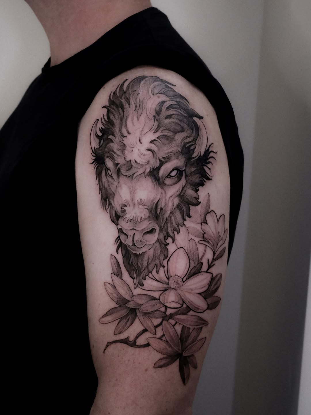 Tattoo by @zozutattoo β realism, black_and_grey