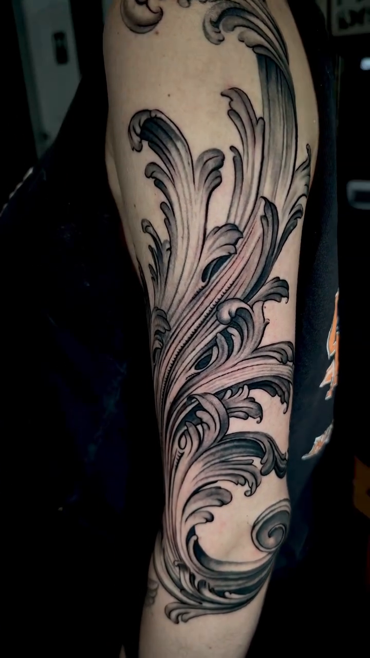 Tattoo by @artbycalib — black_and_grey, ornamental