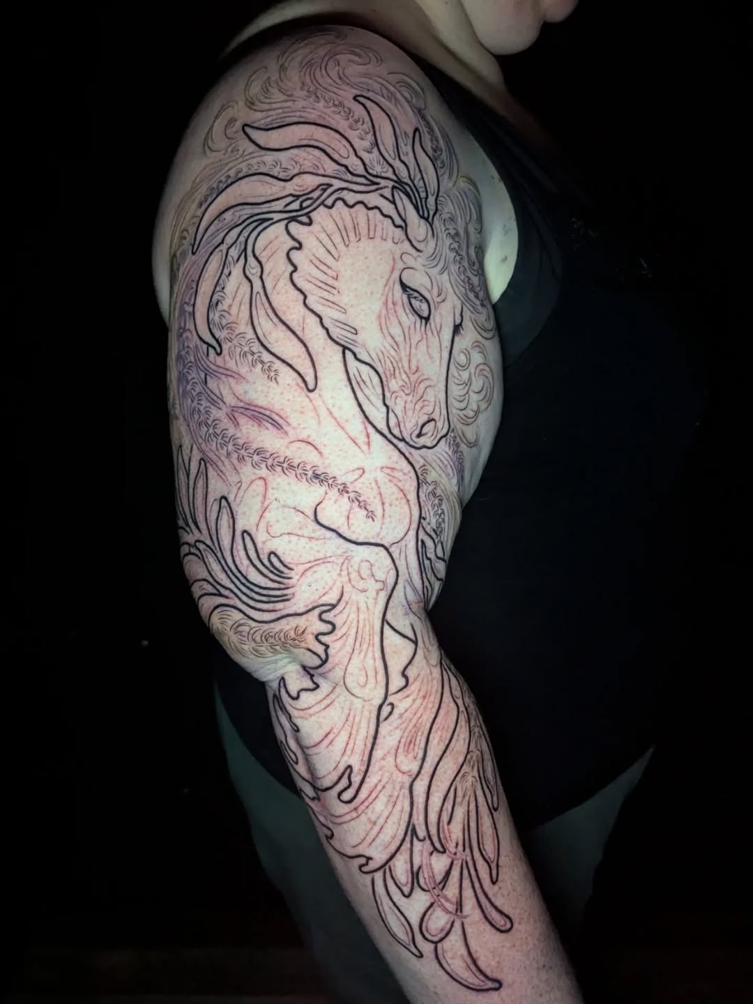 Tattoo by @theswiftstorm — blackwork