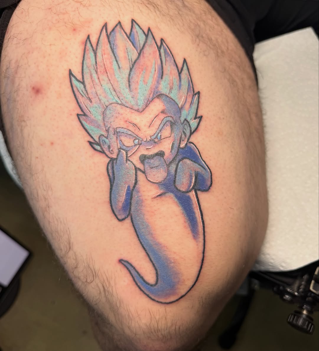 Tattoo by @yobeazytattoos — new_school, anime