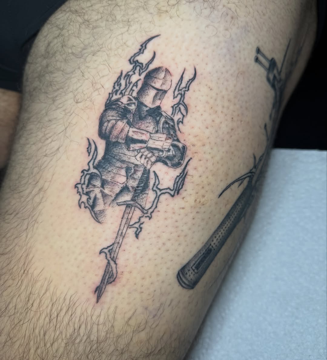 Tattoo by @yobeazytattoos — black_and_grey, realism