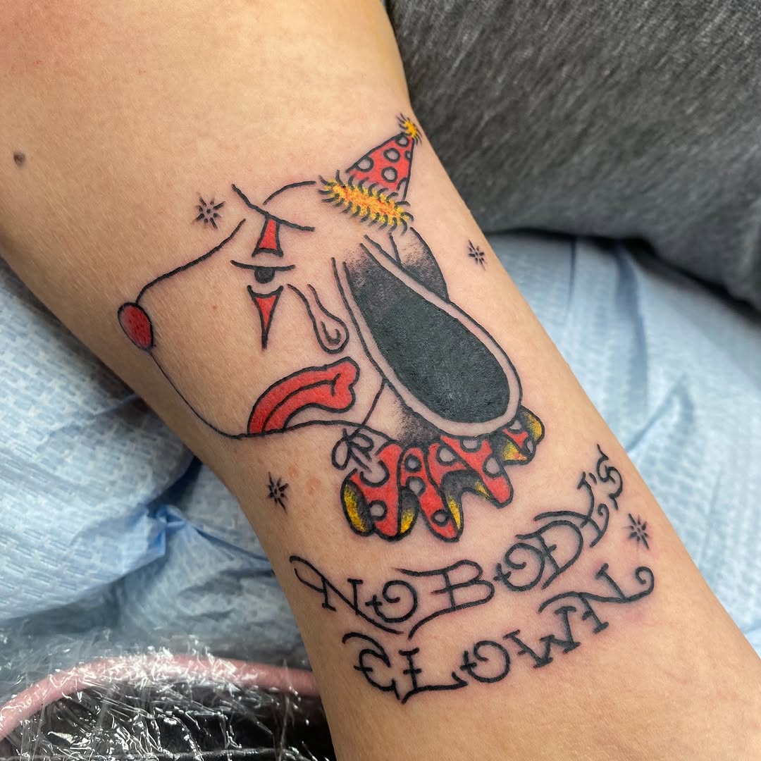 Tattoo by @hogtowntattoo — american_traditional, lettering_script