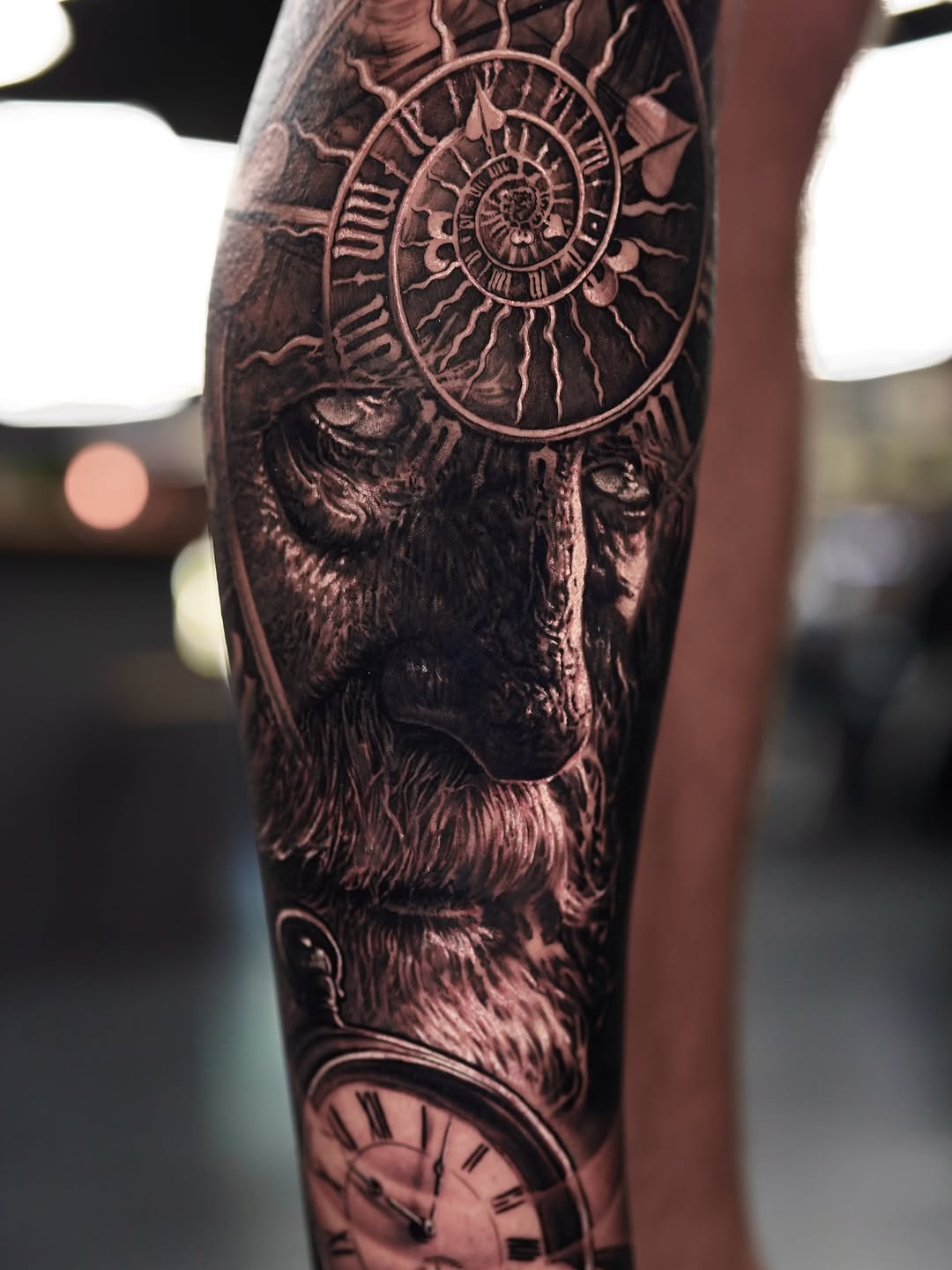 Tattoo by @zakperry_tattoos β realism, black_and_grey