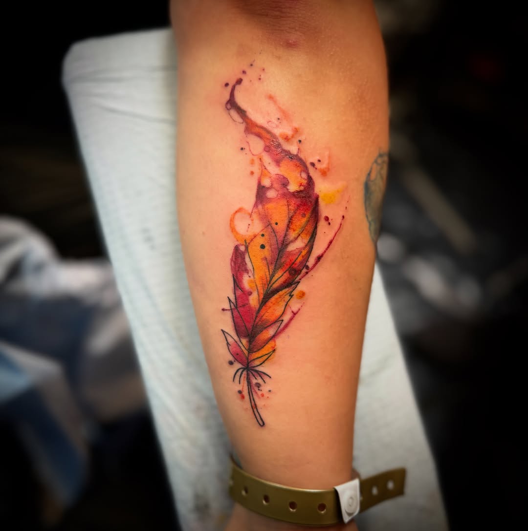 Tattoo by @spugstattoo — watercolor