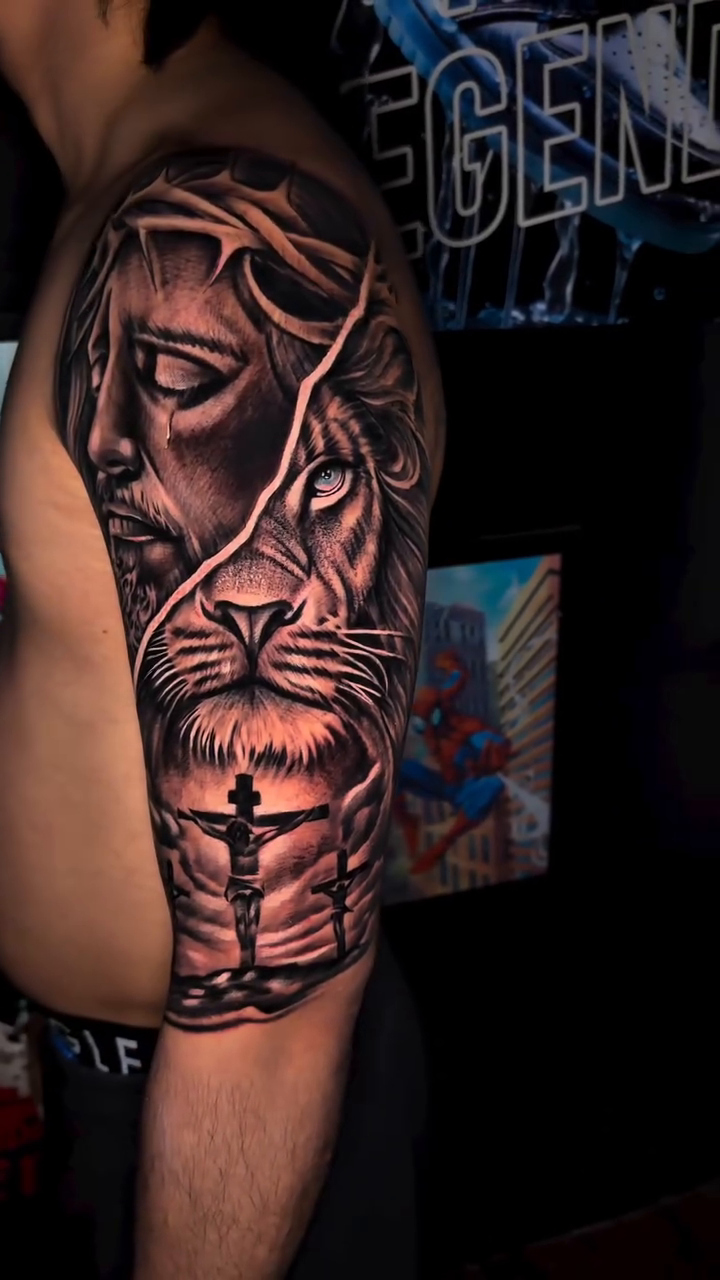 Tattoo by @jeisson.ink — realism, black_and_grey