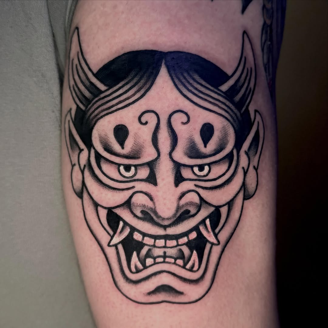 Tattoo by @hollimarieart — japanese_irezumi, black_and_grey