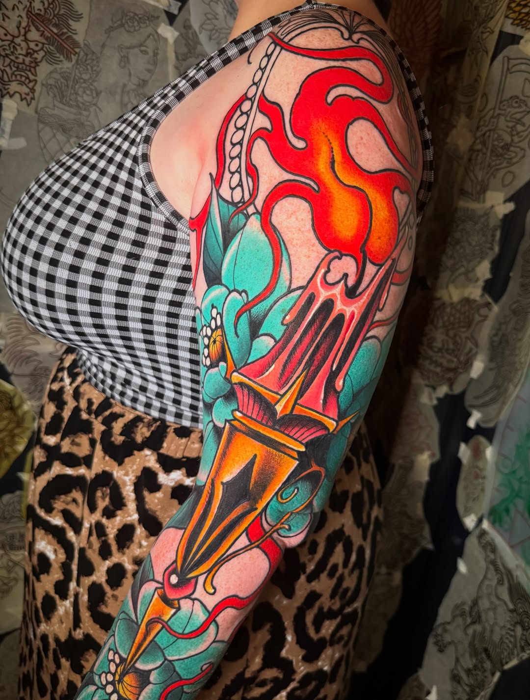 Tattoo by @_jesstattoos — american_traditional, illustrative