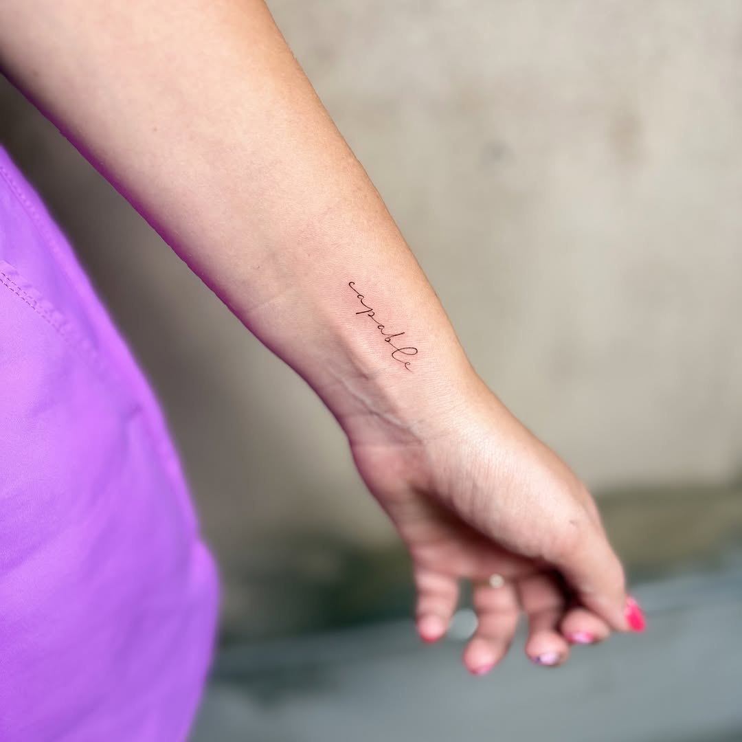 Tattoo by @inkwithchristian — fine_line, lettering_script