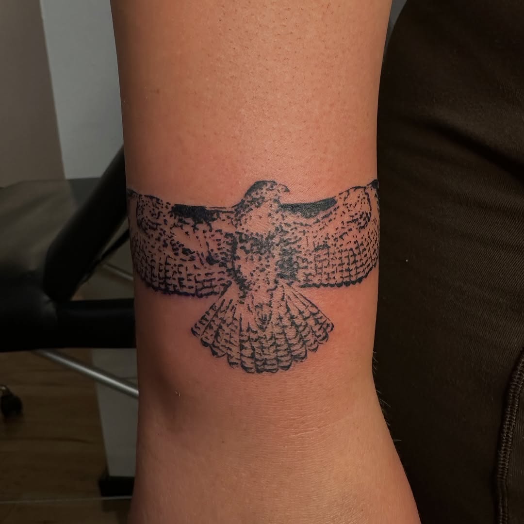 Tattoo by @rodeorosetattoo โ blackwork, illustrative
