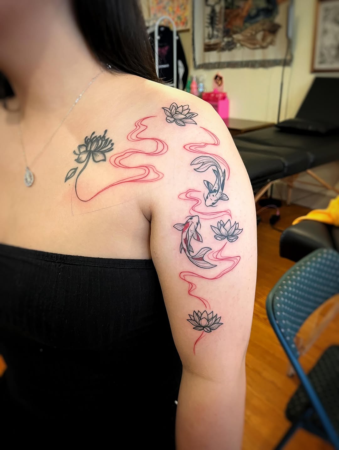 Tattoo by @bai.bai.bunni.tattoos — illustrative, fine_line