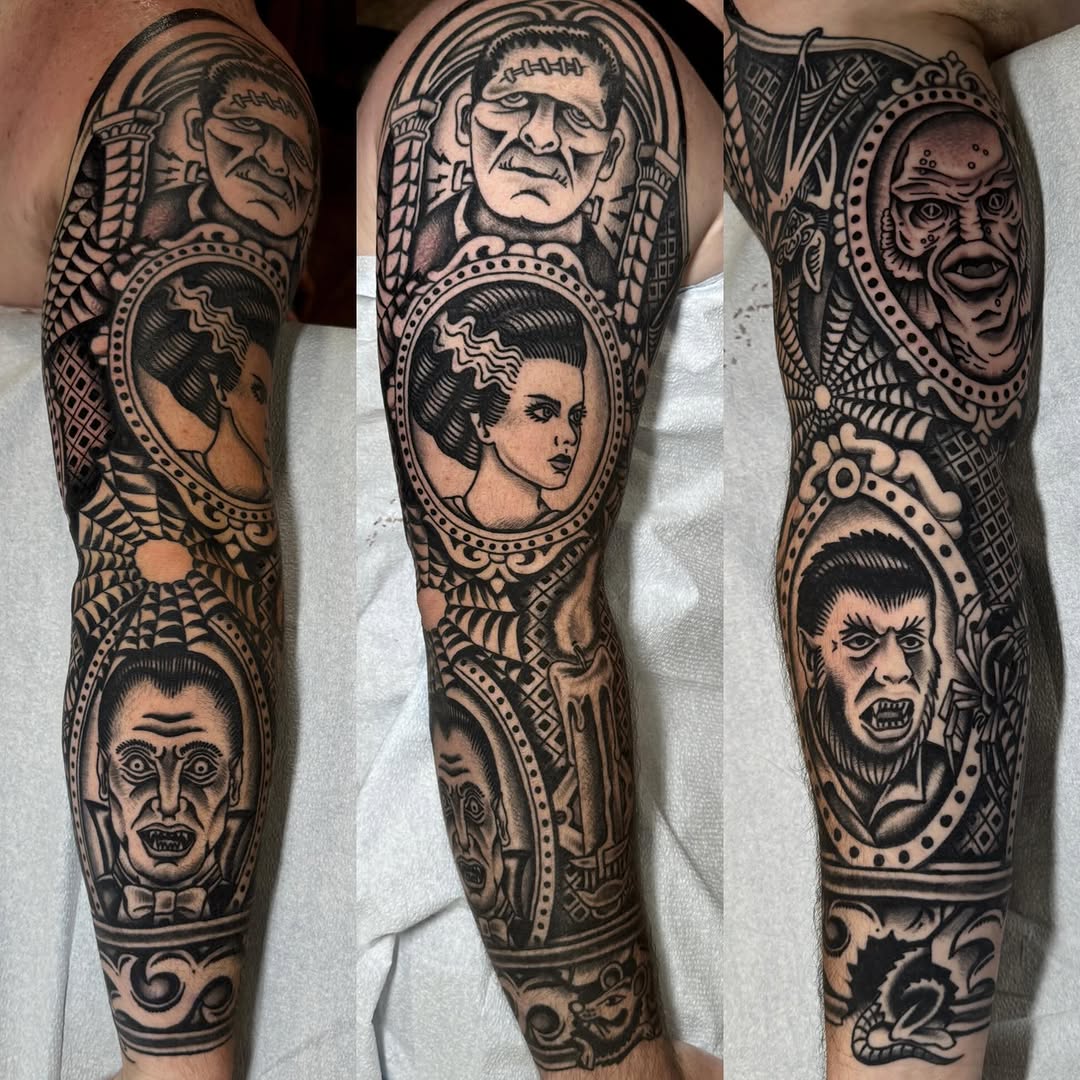 Tattoo by @ryanengels_tattoo — illustrative, blackwork