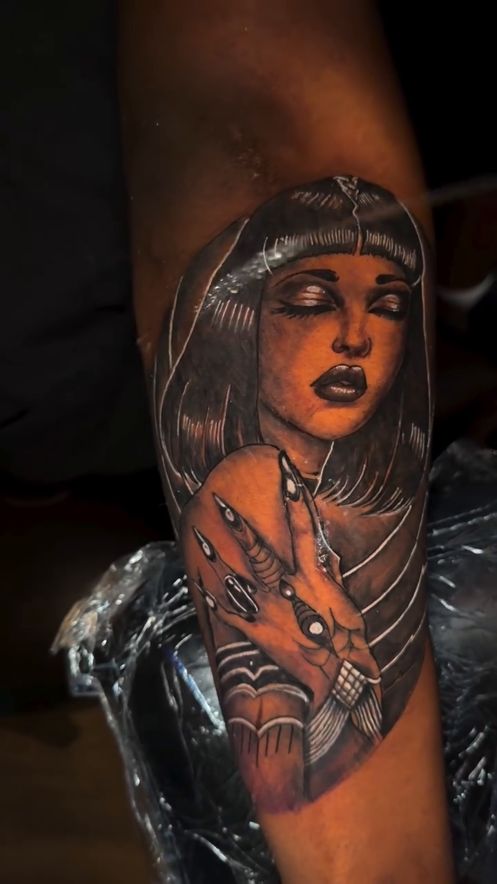 Tattoo by @official.inkk.bae — dark_realism, black_and_grey