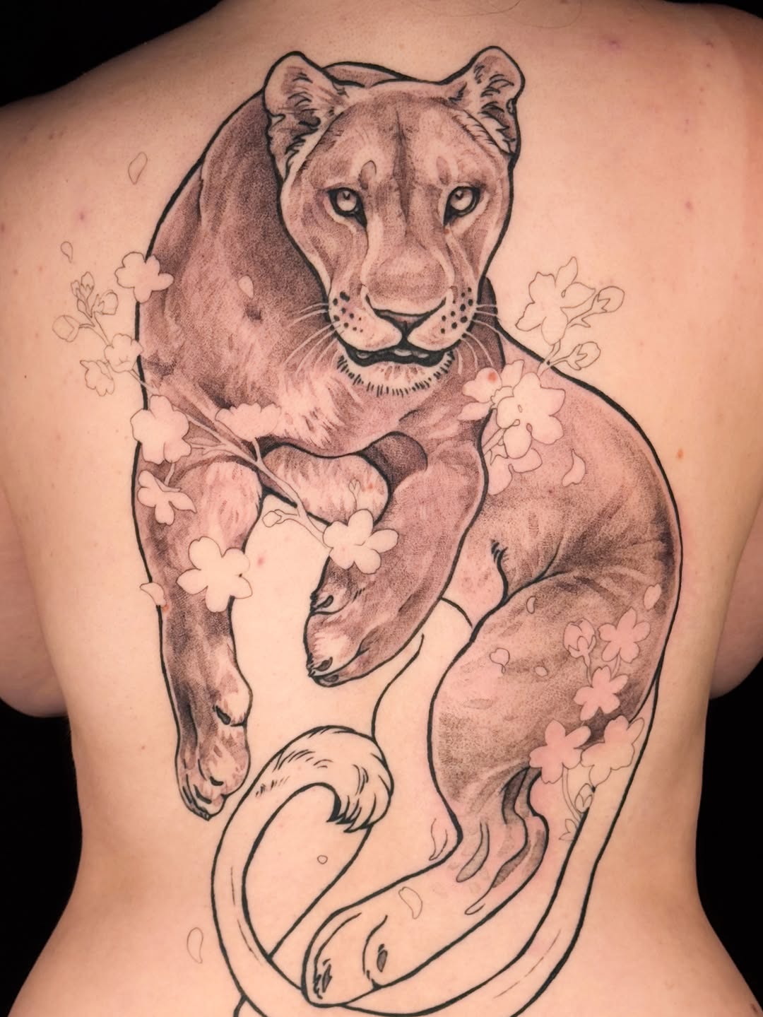 Tattoo by @roseshrubs — black_and_grey