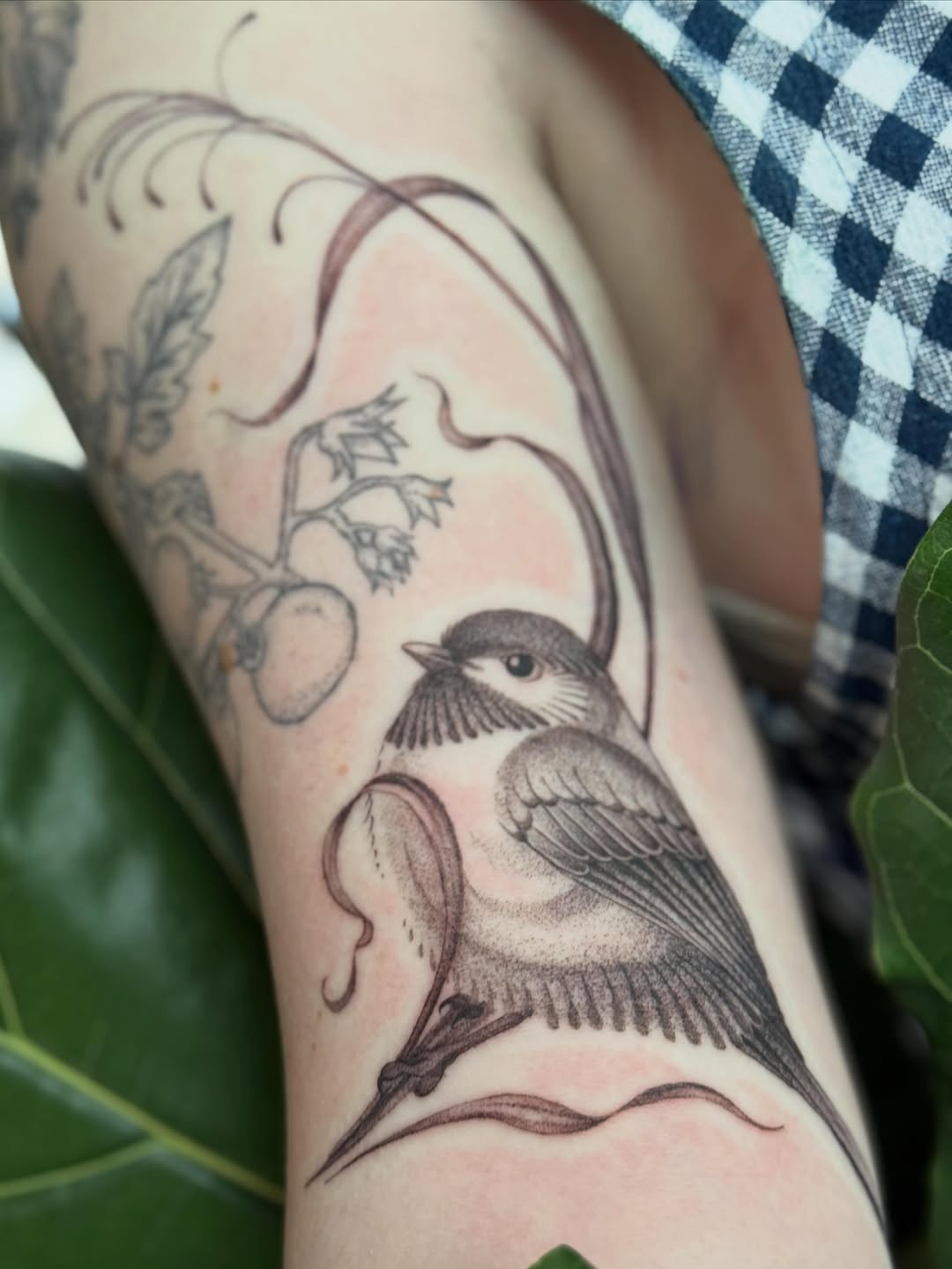 Tattoo by @ink.by.brooke — black_and_grey, fine_line