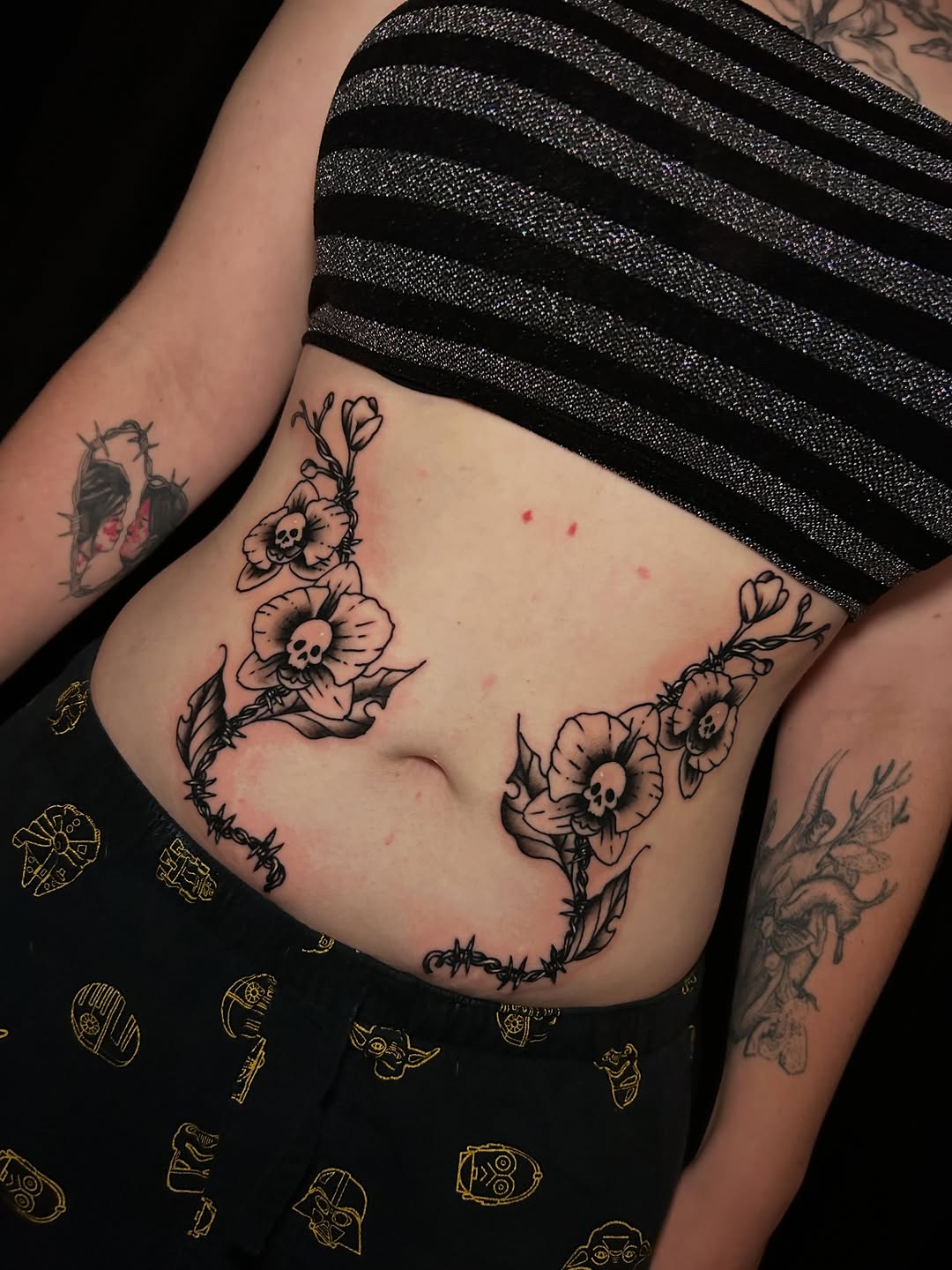 Tattoo by @backhandedculture — black_and_grey, dark_realism