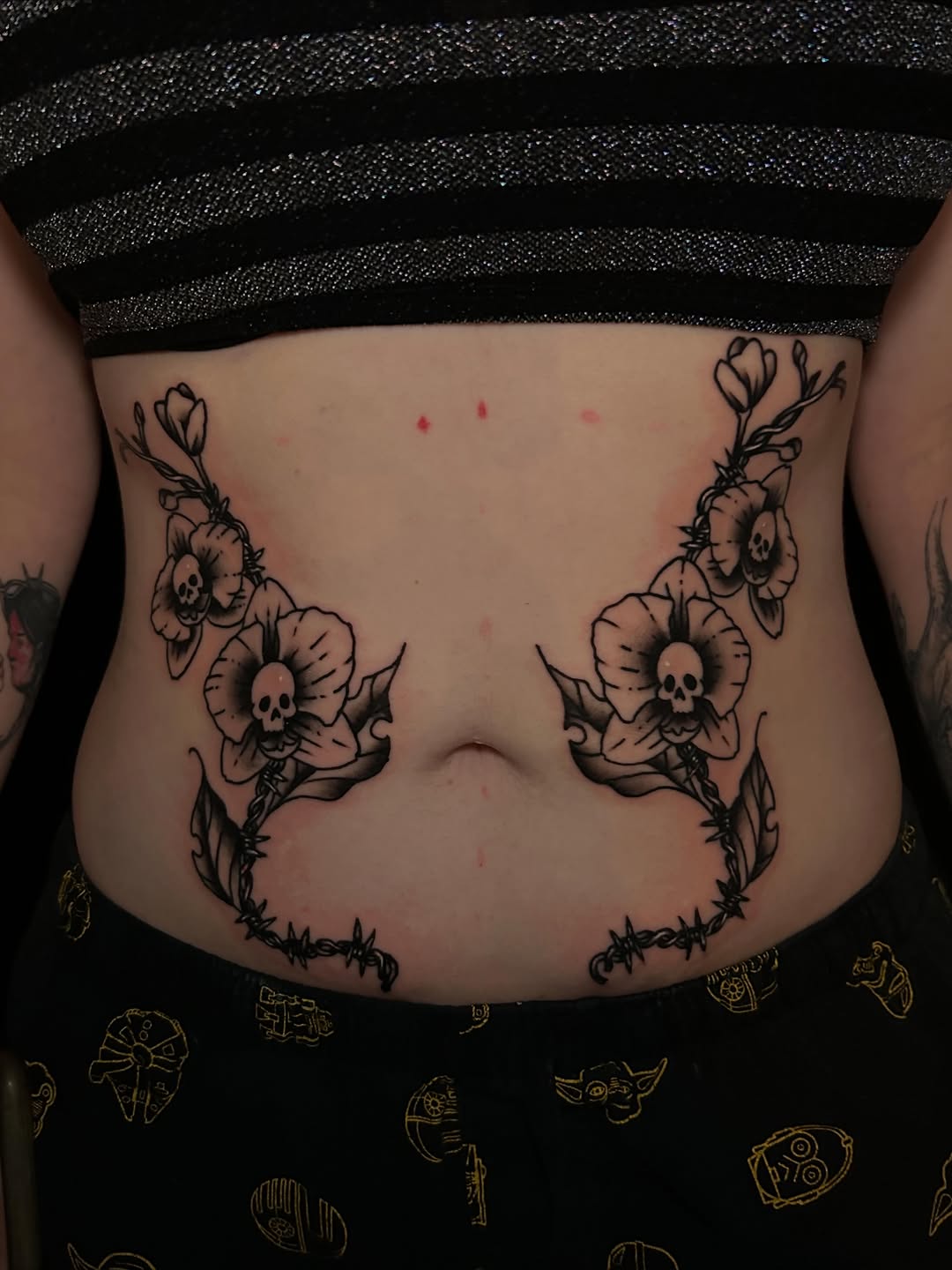 Tattoo by @backhandedculture — black_and_grey, dark_realism