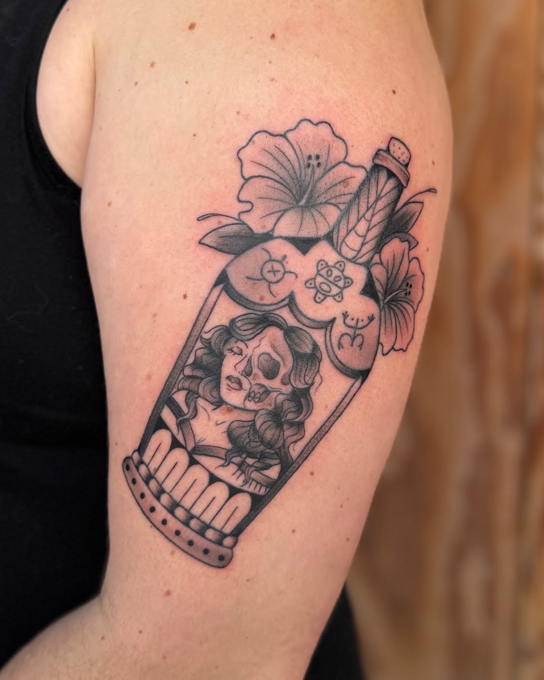 Tattoo by @kail.tattoos — black_and_grey