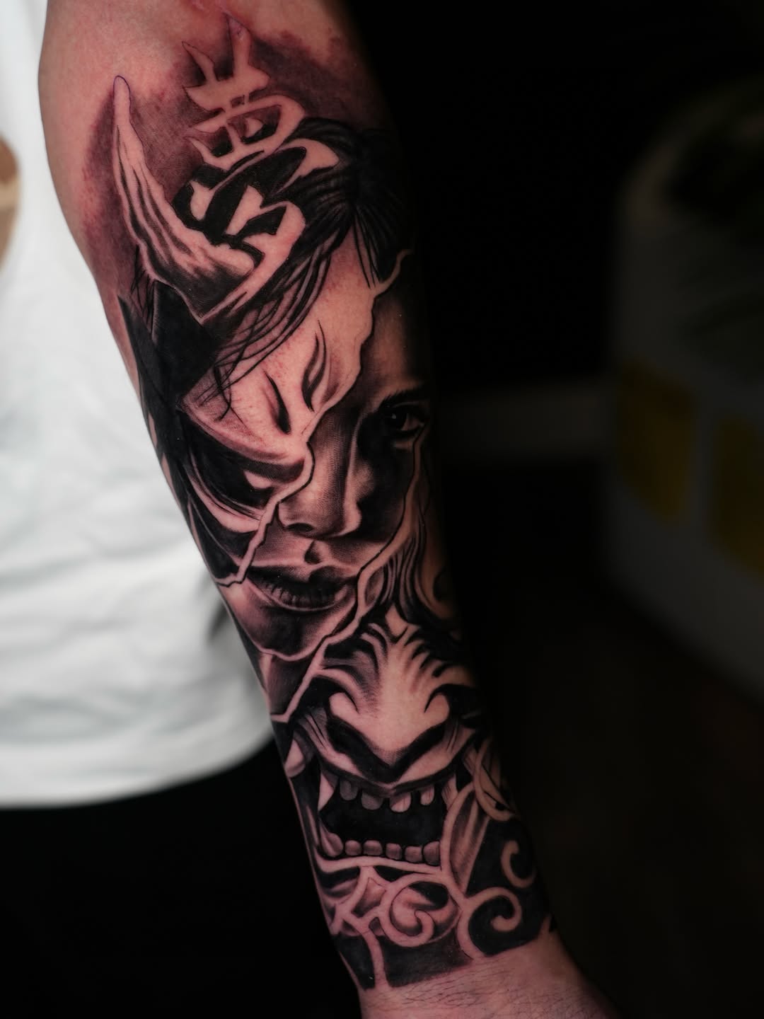 Tattoo by @kiddo_tats — black_and_grey, realism