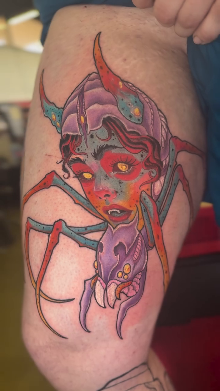 Tattoo by @artjunkiedc — neo_traditional, dark_realism