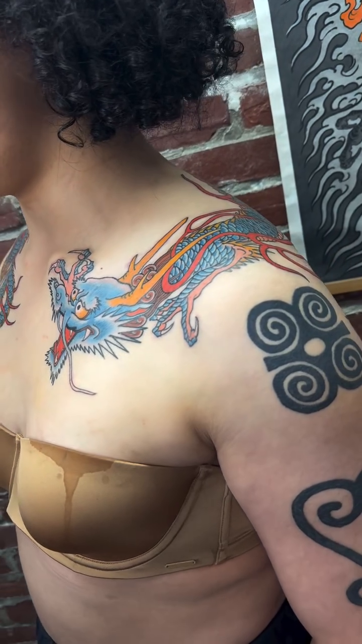 Tattoo by @keep.well โ japanese_irezumi, black_and_grey