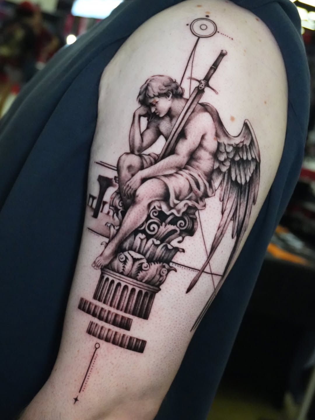 Tattoo by @moitattoo — realism, black_and_grey