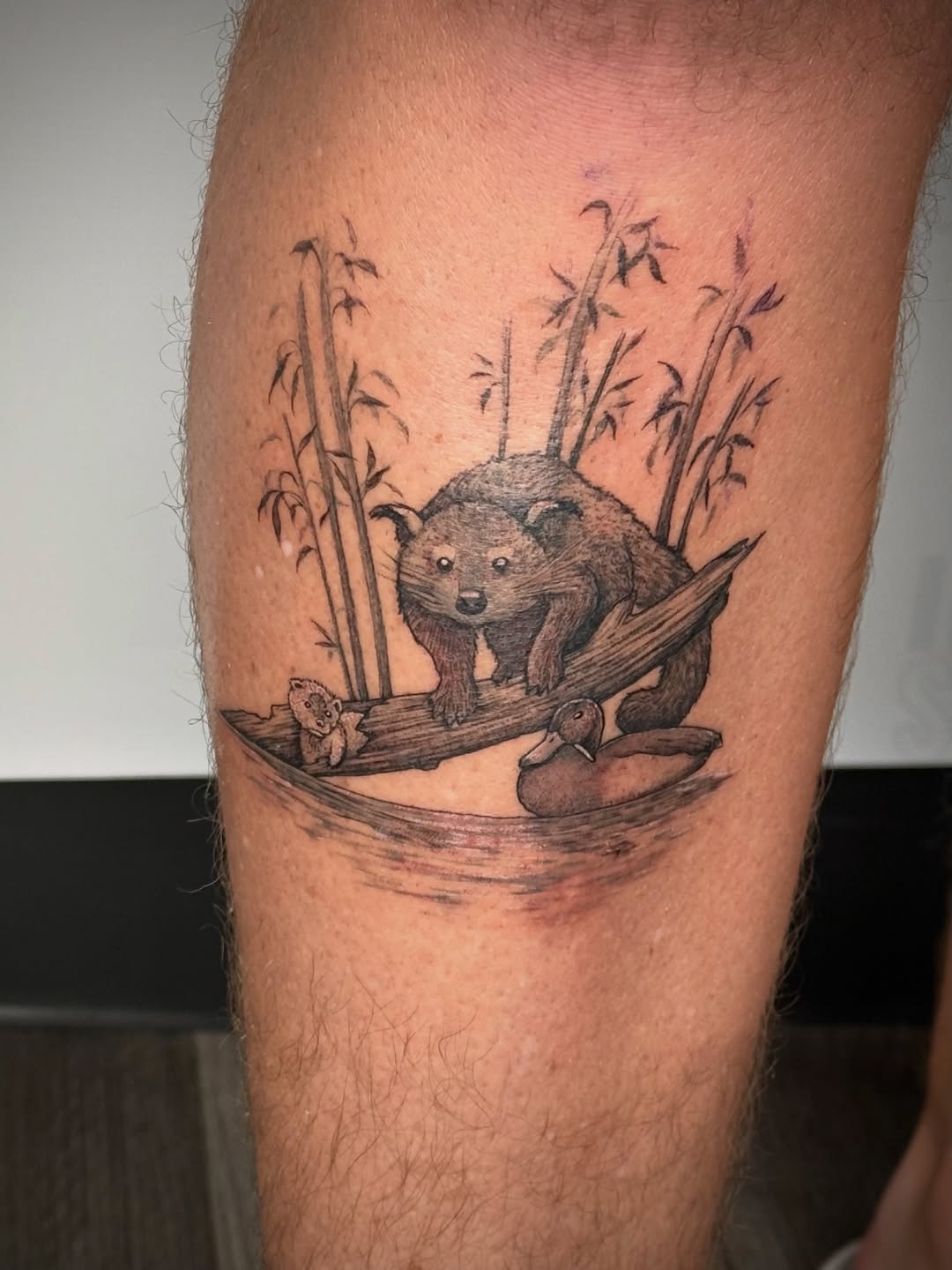 Tattoo by @gagemansfield.tattoos — black_and_grey, illustrative