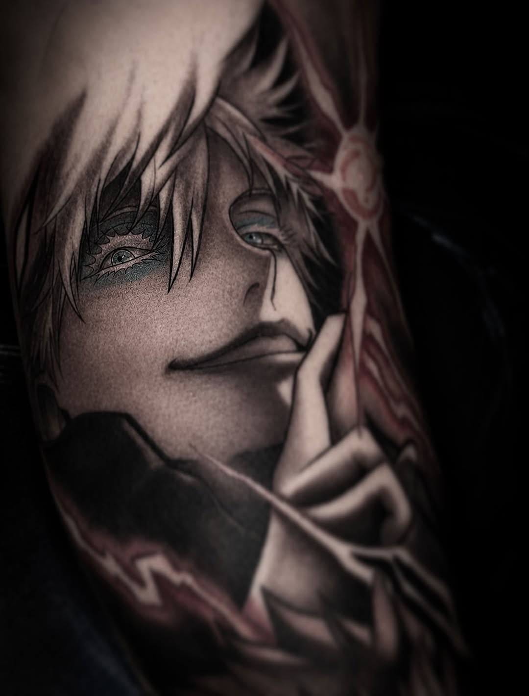 Tattoo by @aidensenpaitatsme — realism, anime