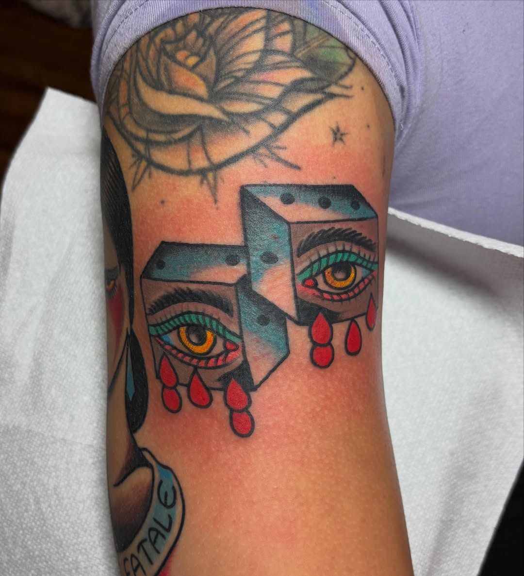 Tattoo by @twodeadfeet — american_traditional, illustrative