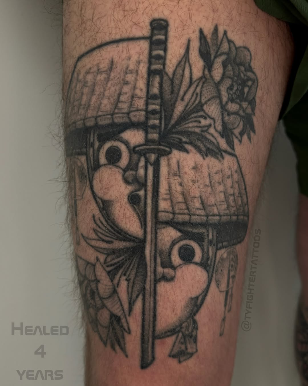 Tattoo by @tyfightertattoos — japanese_irezumi, black_and_grey