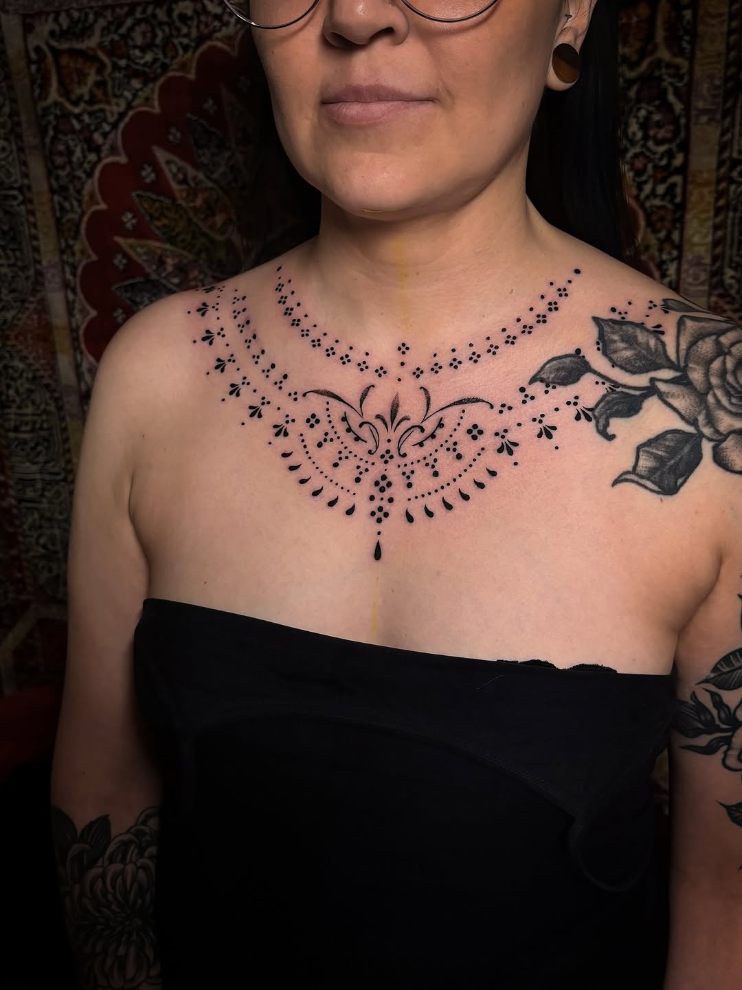 Tattoo by @driftwood.ttt — ornamental, dotwork