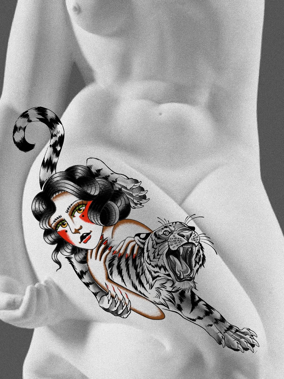 Tattoo by @izztheartist — american_traditional, illustrative
