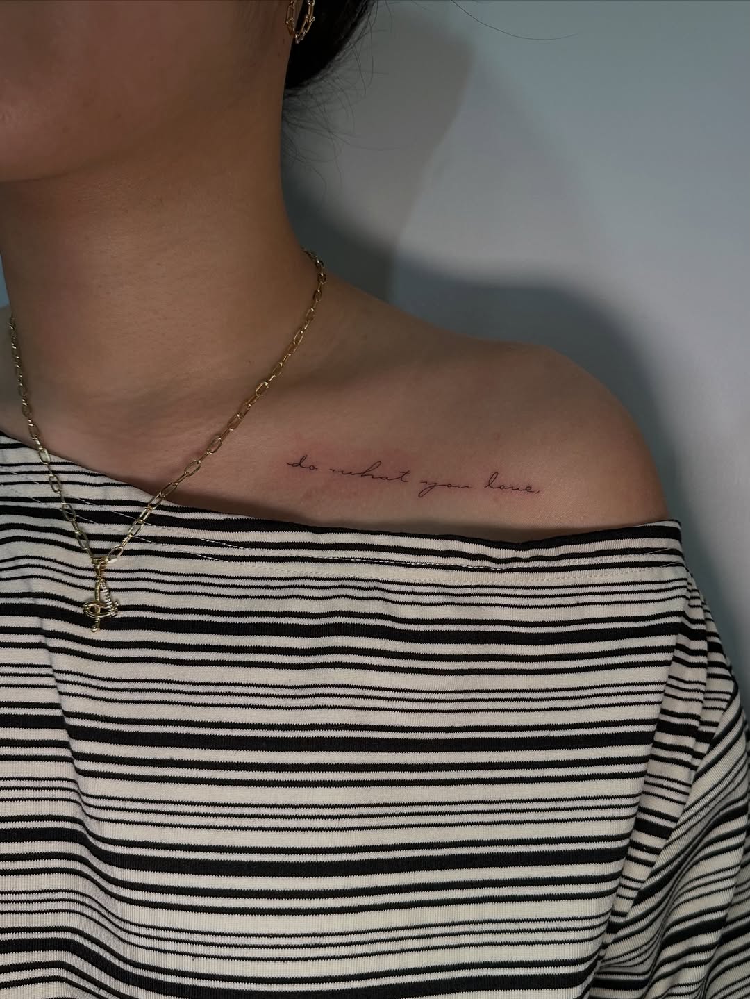 Tattoo by @dirtydianna_tatts โ fine_line, lettering_script