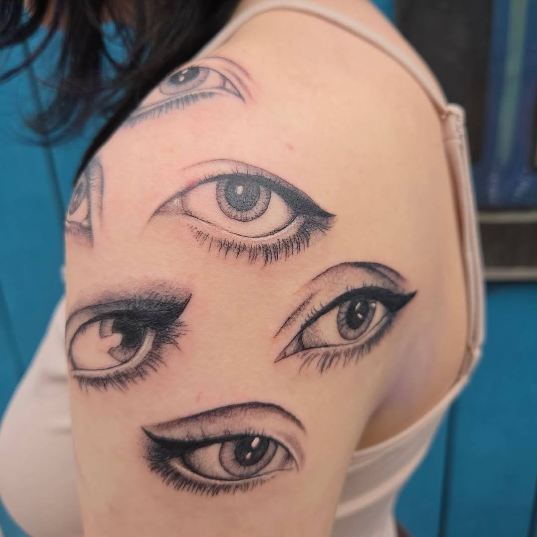 Tattoo by @chainveil.tattoo — illustrative, black_and_grey