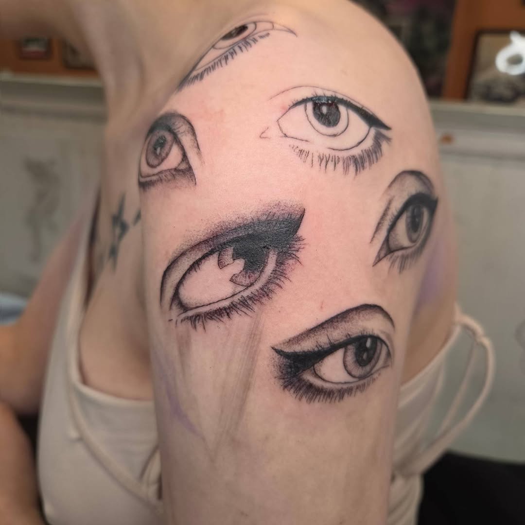 Tattoo by @chainveil.tattoo — illustrative, black_and_grey