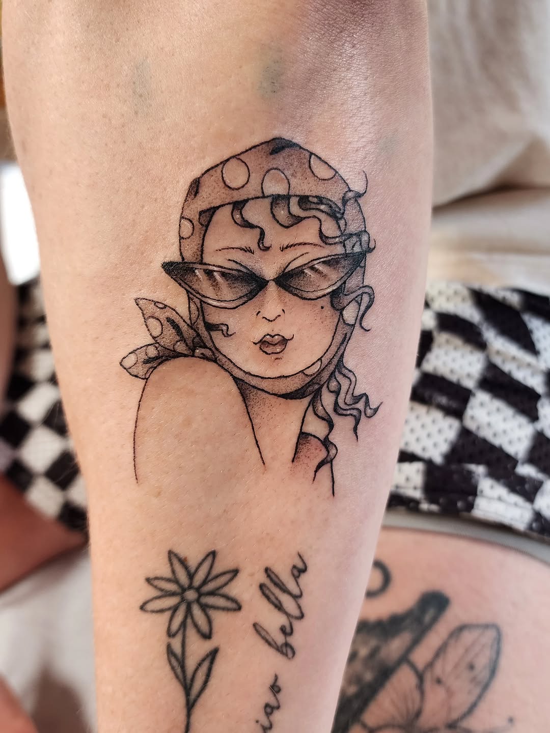 Tattoo by @kaylaalyak__ — illustrative, fine_line