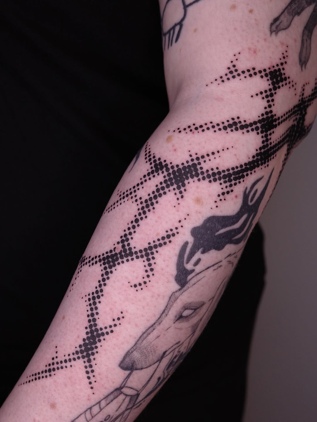 Tattoo by @thankyou4thetrust — dotwork, illustrative