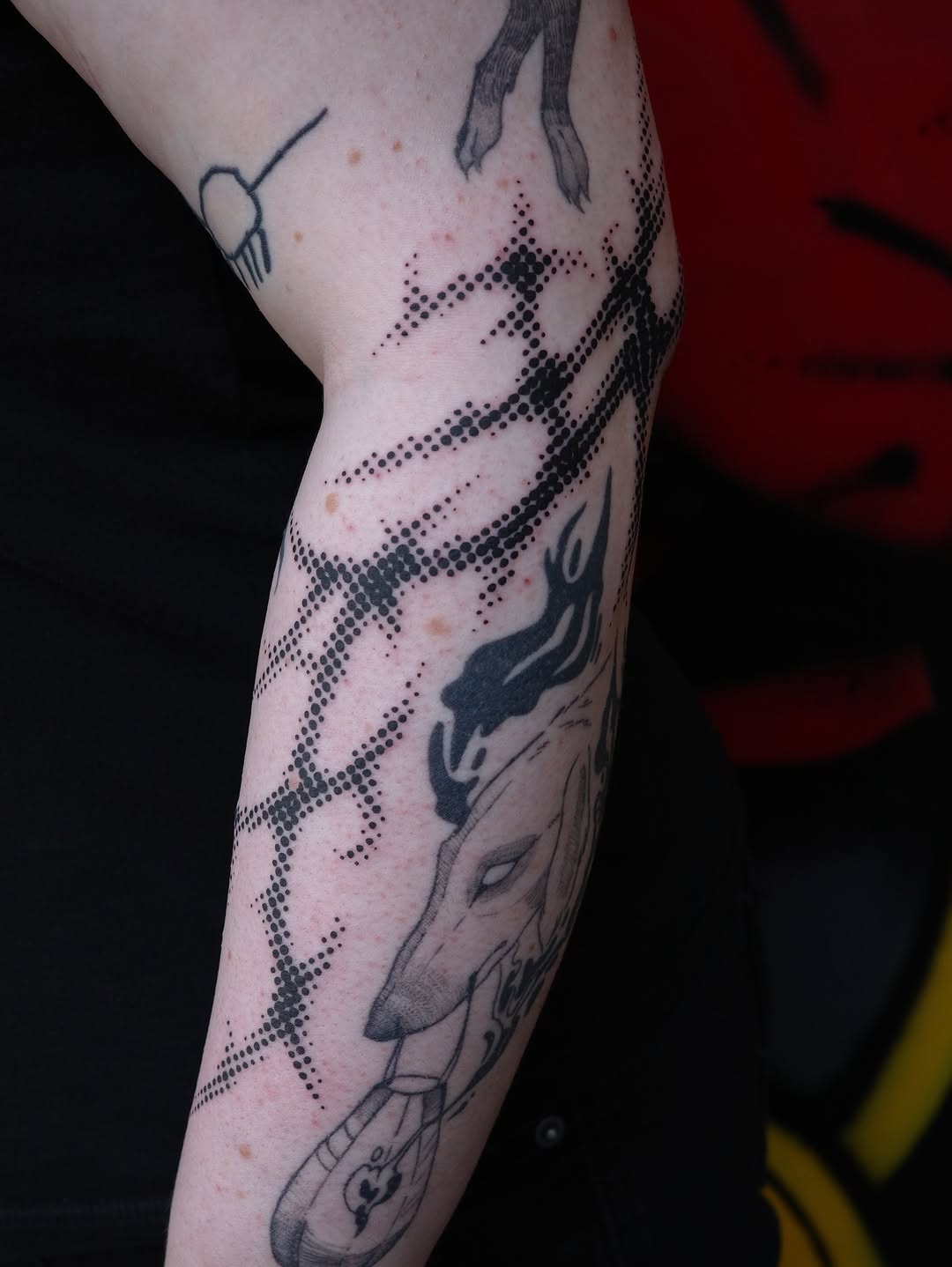Tattoo by @thankyou4thetrust — dotwork, illustrative