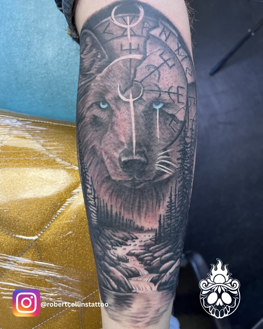 Tattoo by @nate_shahan — realism, black_and_grey