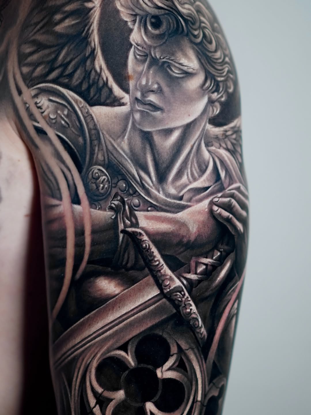 Tattoo by @sad.dalitattoo — realism, black_and_grey