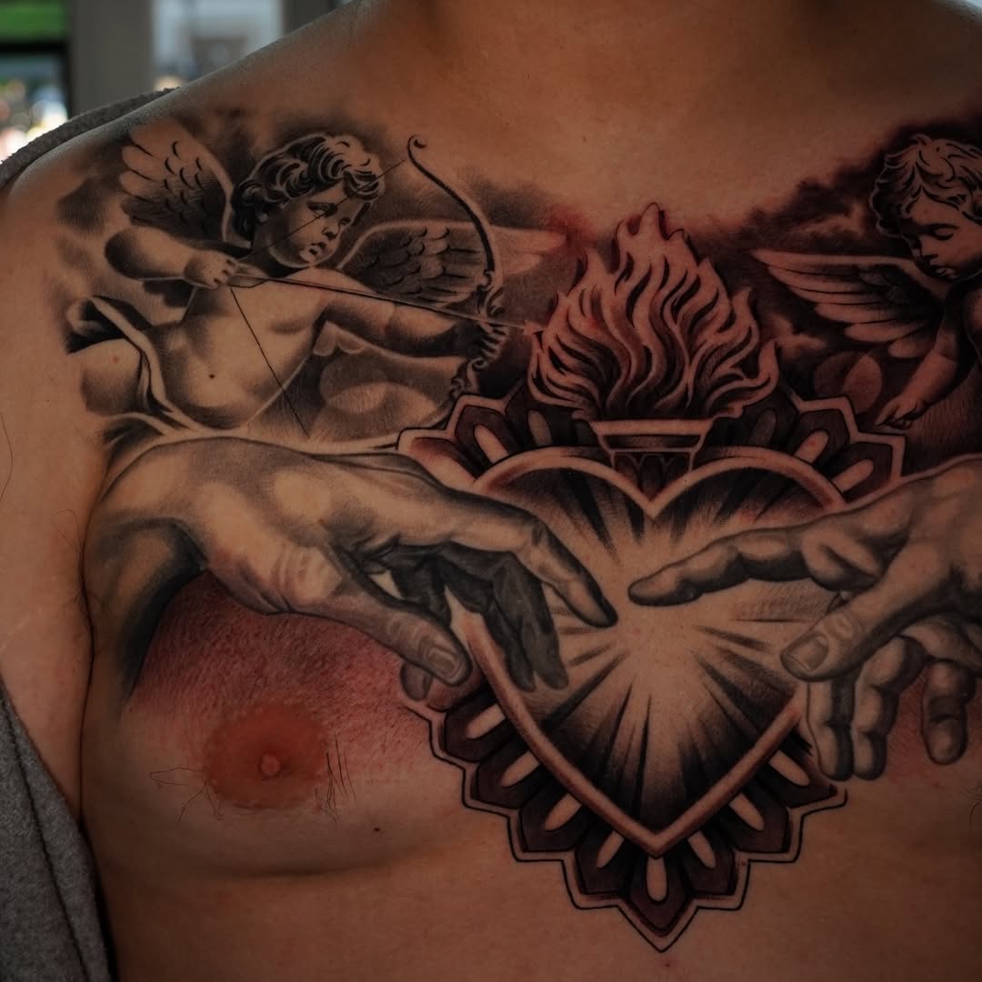 Tattoo by @jessem_tattoos — realism, black_and_grey