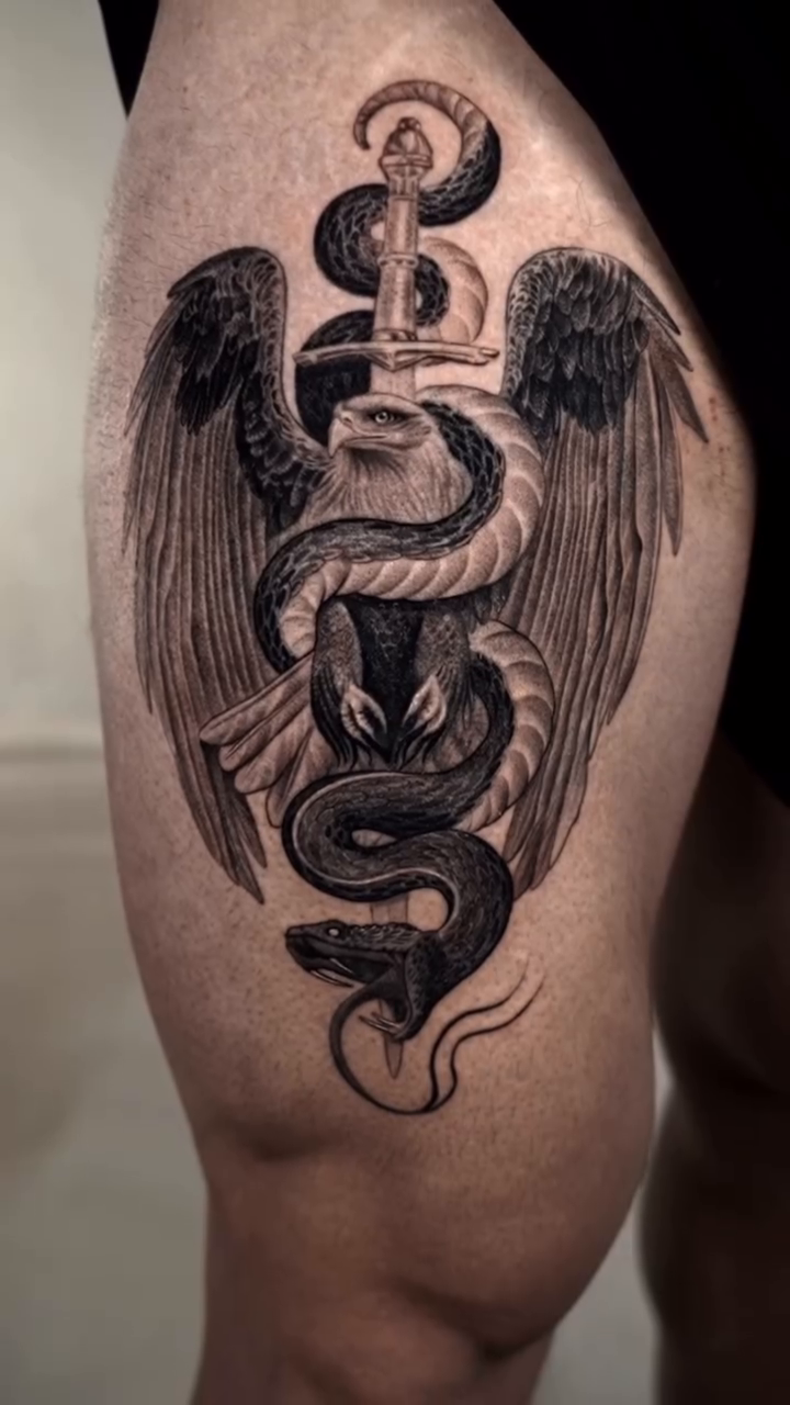 Tattoo by @henry_tatts — black_and_grey, realism